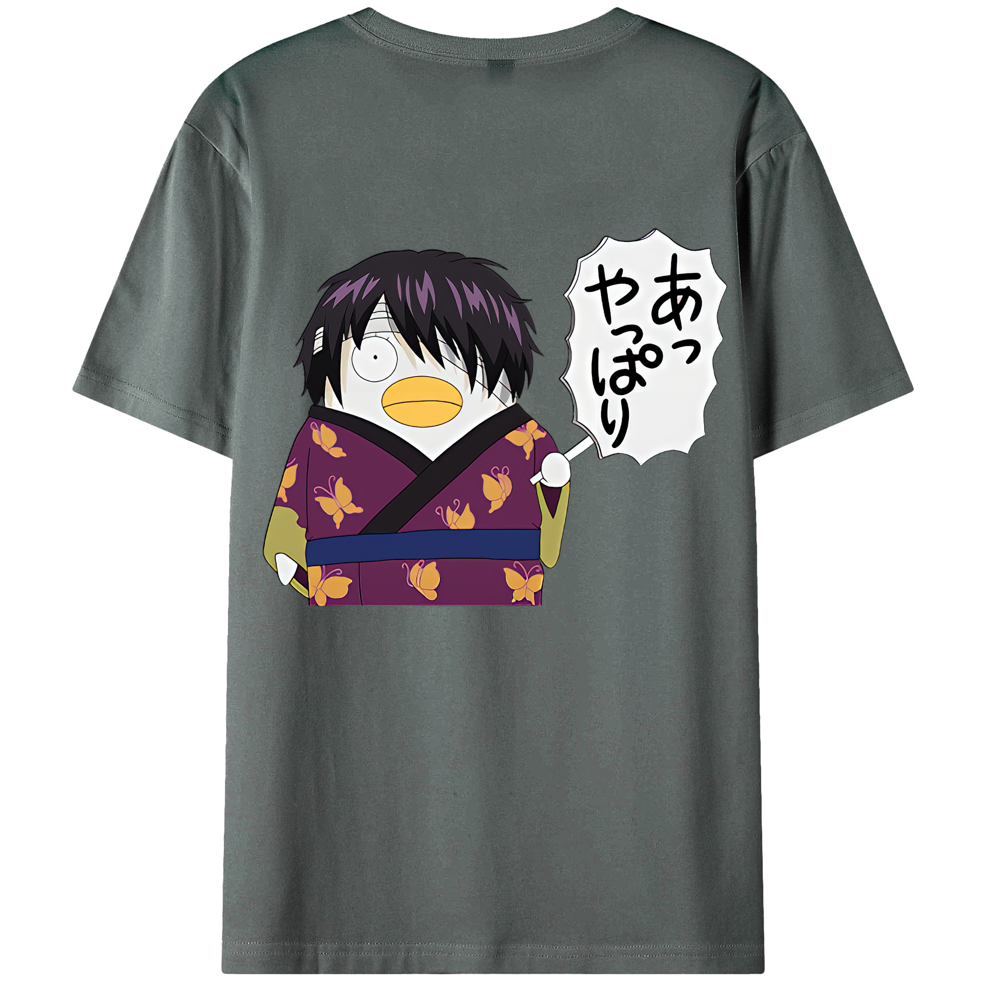 （画像用） ぎんたま 坂田銀時（さかたぎんとき） 神楽 志村新八（しむら しんぱち） GINTAMA Sakata Gintoki Kagura Shimura Shinpachi 綿100％半袖Tシャツ（背面プリント）